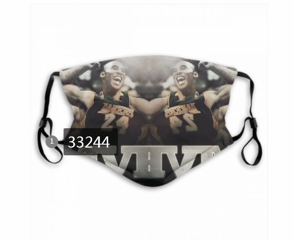 2021 NBA Los Angeles Lakers #24 kobe bryant 33244 Dust mask with filter->nba dust mask->Sports Accessory